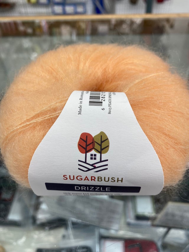 Drizzle Mohair/Silk Super Fine Yarn by Sugar Bush Yarns - #8012 Orange Peel